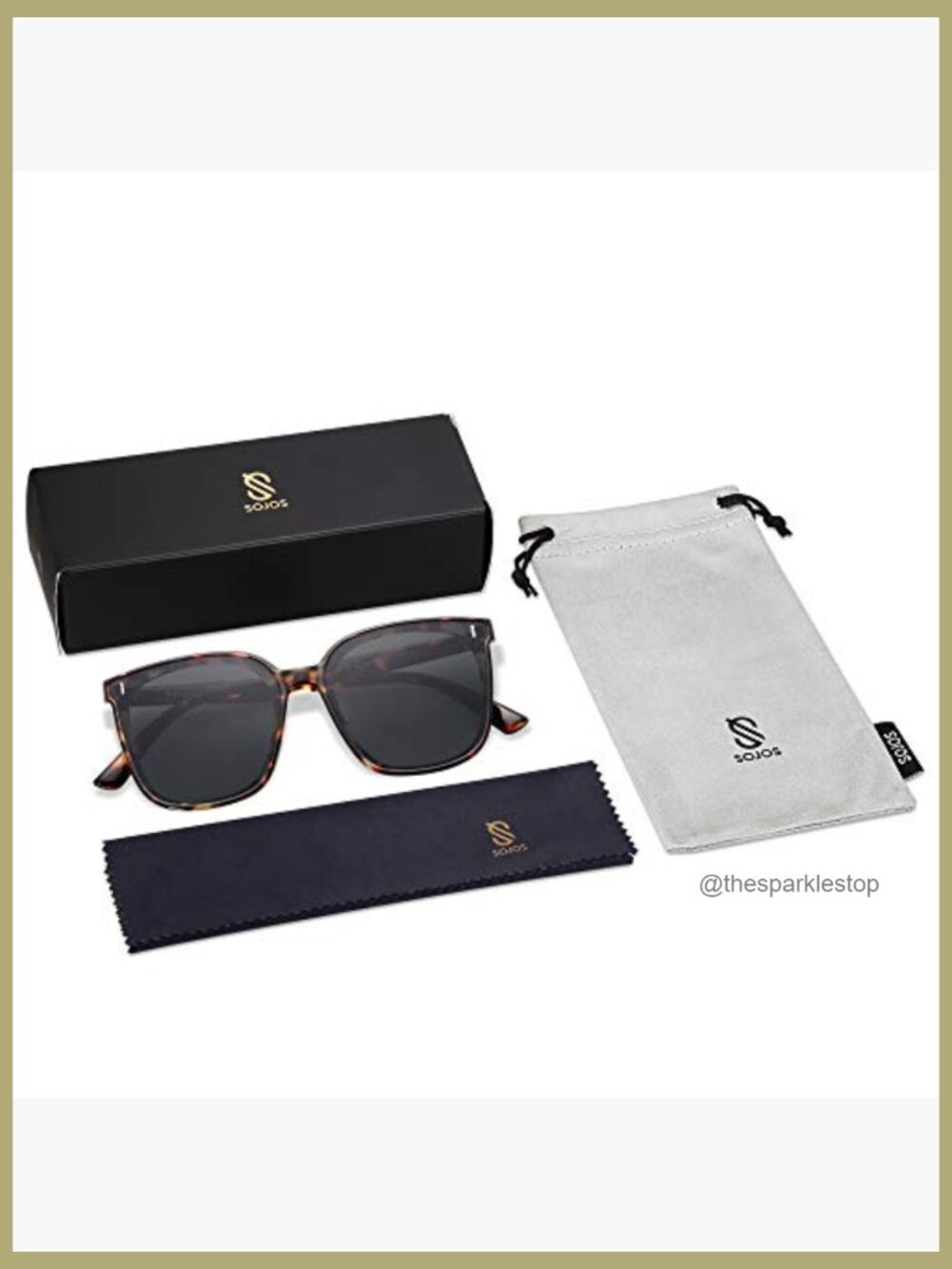 Vintage Style Square Sunglasses with UV400 Protection - Picture 6 of 7